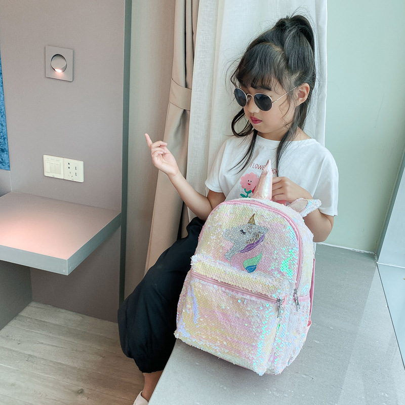 Pailletten-Einhorn-Rucksack Ro – Fashion Backpack Women Bewertung und Preis