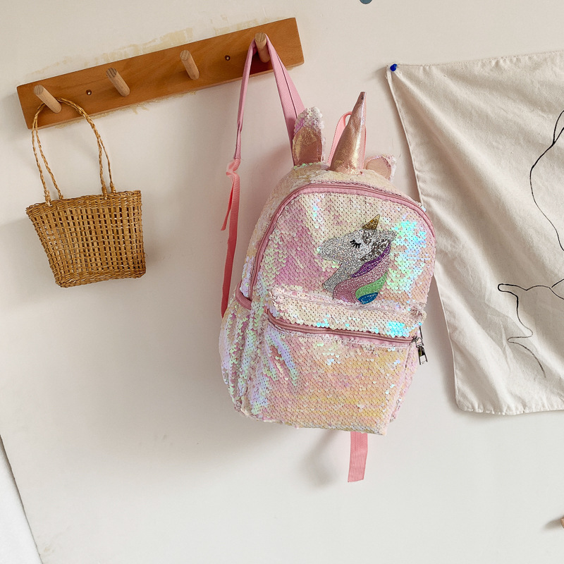 Pailletten-Einhorn-Rucksack Ro – Fashion Backpack Women Bewertung und Preis
