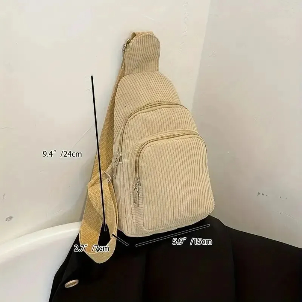 Vintage Cord Umhängetasche Ret – Sling Backpack Shoulder Bewertung und Preis